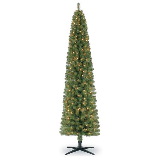 7ft Pre Lit Artificial Christmas Tree Clear Lights By Ashland Michaels